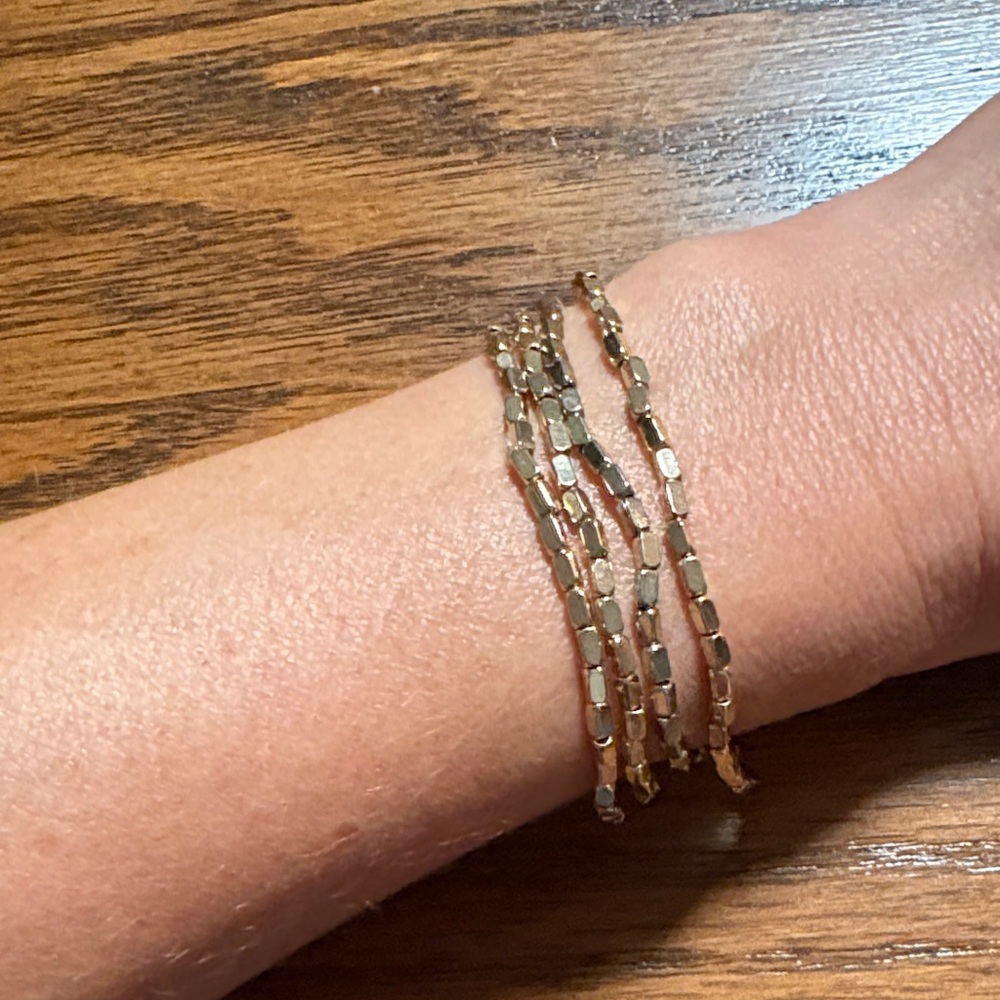 Elastic Gold Bracelet Set